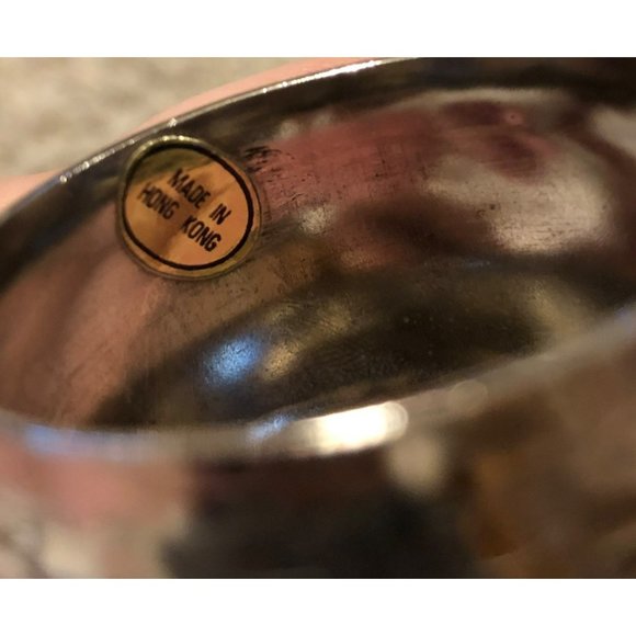 Vintage Estate Set of 4 Silver Plated Napkin Rings made in Hong Kong - Picture 4 of 5